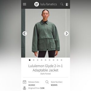 🥝NWT🥝lululemon athletica Dark Green Utility Jacket